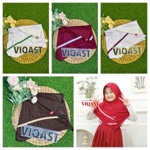 𝐕𝐈𝐐𝐀𝐒𝐓 - Hijab Sekolah Paket Usaha Isi 4 pcs ( Kumplit Warna ) Size 6 - 10 Tahun Kerudung Anak Sekoah Sd