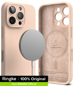 Ringke Silicone Magnetic Compatible with iPhone 16 Pro / iPhone 16 Pro Max Case  Lightweight Soft Silicone Protective Cover