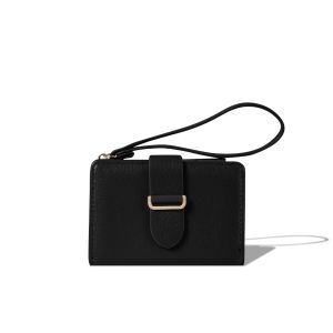 C2 Zelvyn Black Leather Wallet - Dompet Kulit Wanita