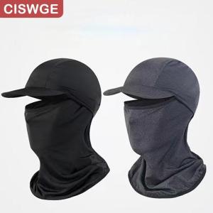 [COD] CISWGE SPORTS Sunscreen Face Cover Sun Hood Hat UV Protection Ice Silk Headgear For Men Women Cycling Climbing Running Sunscreen Riding Hood