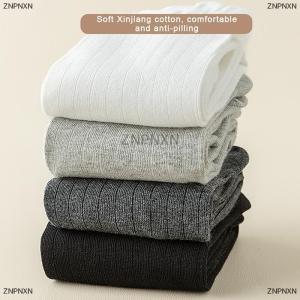 [COD] ZNPNXN Men Toe Socks Long Cotton Simple Business Stockings Breathable 5 Finger Socks Calf For 4 Seasons