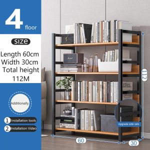 SUNNY 5Layer Rack Bookshelf Rack Organizer Multipurpose BookShelf Bookcase Display Shelf For Study Room Living Room