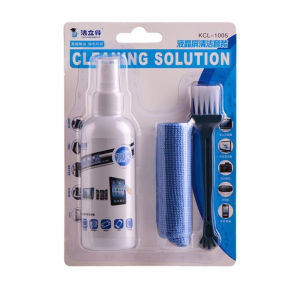 3 In 1 Laptop Screen Cleaner Kit Wiht Cleaning Cloth Brush For Laptops Camera Cellphones
