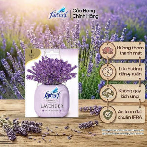 Túi thơm tủ quần áo khử mùi chống ẩm mốc Farcent (Hương Ban Mai / Hoa Hồng / Hoa Oải Hương) 10g