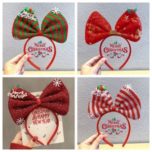 DSF Studio Christmas Antlers ที่คาดผมเด็กผู้หญิงน่ารักผ้าโพกศีรษะเด็กเรืองแสงชายชราที่คาดผมตุ๊กตาหิมะผู้ใหญ่เครื่องประดับผมของขวัญเล็ก ๆ น้อย ๆ