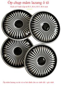 Ốp Chụp Mâm (Lazang) ôtô R16 Inch - Bộ 4 Chiếc chính hãng hàng quốc