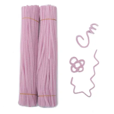 DIY 100Pcs Colorful Chenille Stems Set Pipe Cleaners Assorted Colours Art and Craft DIY Flower Wire