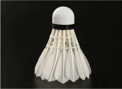 12 PCS Goose Feather Badminton Shuttlecocks with Great Stability and Durability High Speed Badminton Shuttlecock