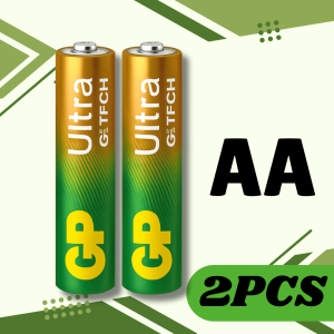 Bateri GP Ultra Alkaline AA & AAA | GP Ultra Alkaline Battery [2Pcs] - Long Lasting & Leak Resistant