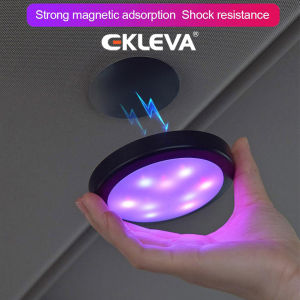 EKLEVA Car Interior LED Decorative Light Bar Ambient Lamp Colorful Music Rhythm Sound Voice Control Atmosphere Lights Auto Accessories