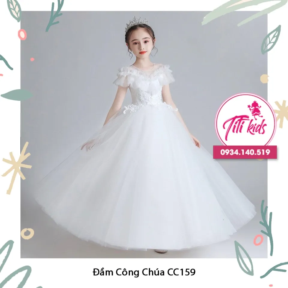 Mqatz Trang Phục Chính Thức Dài Váy dự tiệc cho bé gái Cho trang phục trẻ
