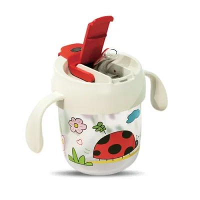 Sakumini Children Training Sippy Kids Straw Cup Bottle Botol Minum Anak Bayi dengan Sedotan