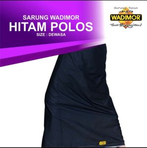 WADIMOR SARUNG TENUN UKURAN PRIA DEWASA WARNA HITAM KOMBINASI BATIK TERBARU