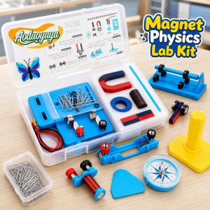 Momos life Science Magnet Experiment Kit Physics Lab Set U Shaped Bar Ring Magnets STEM Toys Kids