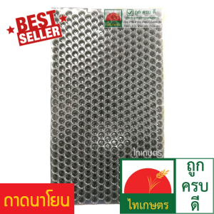 ถาดเพาะกล้านาโยน ถาดเพาะข้าว ถาดเพาะชำ ถาดเพาะเมล็ด​ ยกกล่อง​ 500​ ถาด ชนิด 434 หลุม ตราไทเกษตร
