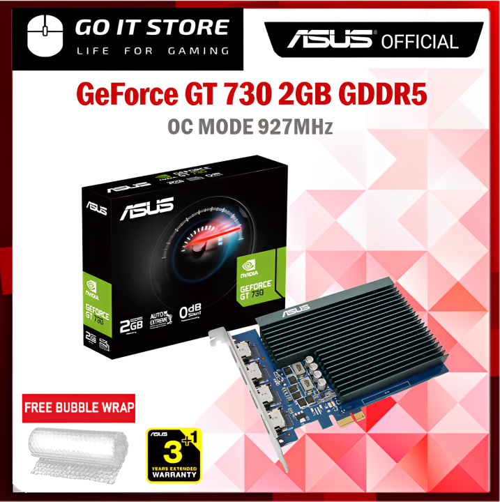 ASUS GeForce GT 730 2GB GDDR5 with 4 HDMI Ports and Passive Cooling
