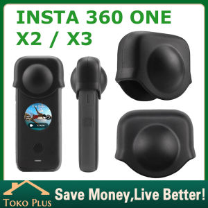 Insta360 One X3 Lens Cap Insta 360 Lens Cover Original Silicone Case Dustproof Cover Waterproof Protective Sleeve Lens Case Lensa Kamera