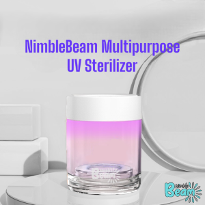 NimbleBeam New Portable UVC Disinfecting Sterilizer - Multi-Function Sanitizer for Toothbrush Heads Watches Earbuds & Baby Pacifiers with 6-Month Warranty