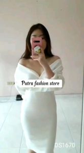 Dress pesta bodycon scuba terbaru viral