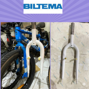 BILTEMA Fork Sepeda BMX MINI SELI 20" Inch Oversize OS 28.6 No Drat V-BRAKE STEEL Universal