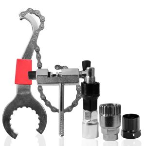 Portable Bike Repair Tool Kit with Complete Tools Compact Design Easy to Store Suitable for Fixing Flywheel Bottom Bracket and Chain for Cycling
