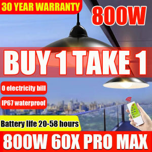 【30 YEAR WARRANTY】ARROWW solar Pendant Lights with solar panel 600W/800W/1200W solar Ceiling light indoor outdoor IP67 waterproof 3 way colors Miners lamp Chandelier LED Aluminum light with remote solar lights heavy duty solar pendant lights for ceiling