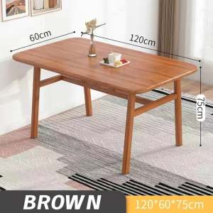 120cm Dining Table Study Desk Wood Nordic 4/6 Seaters For Home/Office/Restaurant