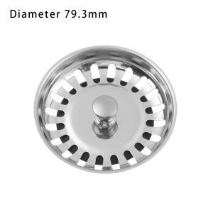 KENJE Durable 84mm Kitchen Tools 79mm Basket Drainer Filter Plug Sink Strainer Water Stopper