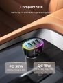 Car Charger USB C Adapter 45W 4-Port USBC Car Charger for iPhone 16 Fast Charging. 