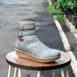 Sepatu Boots Wanita Lavio Maleo Orchid / New Model Boot Cewek Korea Terlaris
