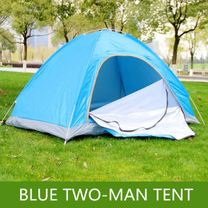 Good Quality DIY Quick opening Camping 3-4 Tent Waterproof Outdoor Door Dome Camping Tent