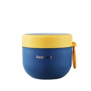 GUHEHARD Leak Proof Thermal Lunch Box 600ML with Spoon Insulated Soup Cup Soup Container Microwaveable Vacuum Thermal Jar Yogurt