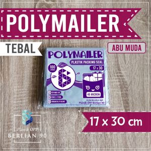 Plastik Packing Polymailer 17 X 30 Cm Abu Muda / Plastik Packing Online Ekonomis