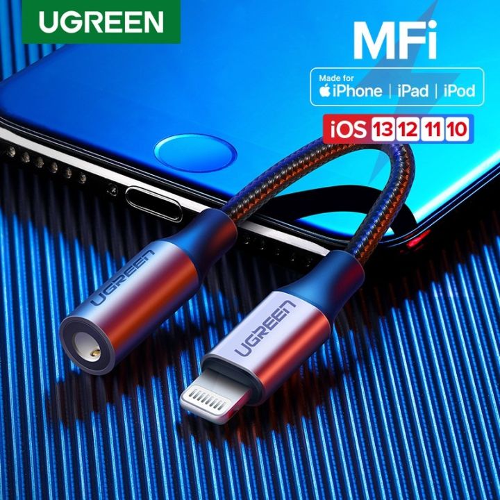 Ugreen MFI Kabel Lightning ke Jack AUX Untuk iPhone Plus