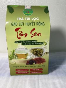 Trà tâm sen túi lọc Bảo Khang (hộp 40 gói) trà gạo lứt bổ máu nhiệt miệng giảm cân tăng cường thị lực