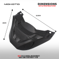 MOKOTO ADV 160 FRONT BEAK GRANISH COVER LOW WINGLET CAP CARBON / MATTE BLACK / FORGED FOR HONDA ADV 160 MOTORCYCLE. 