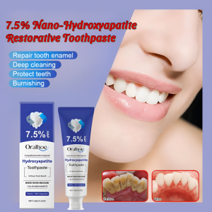 7.5% Nano-Hydroxyapatite Restorative Toothpaste Repairs Tooth Enamel Relieves Tooth Sensitivity Fresh Breath