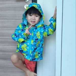 Dinosaur Print Windbreaker