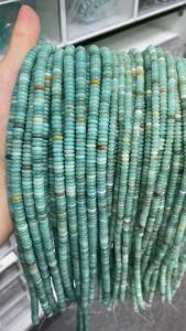 Natural Amazonite Slice Rondelle Beads 2x4mm/2x6mm
