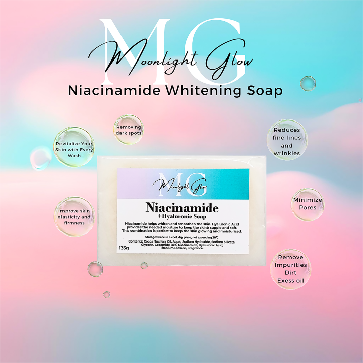 Niacinamide with Hyaluronic Soap | 10x Whitening Soap Super effective ...