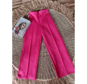 Celana Kulot Panjang Wanita Resleting Bahan Scuba Premium Tebal