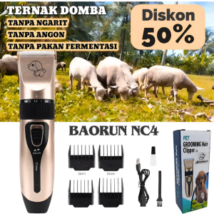 COD BAORUN Mesin ALAT cukur bulu binatang hewan domba kambing kucing anjing dicas super tajam - NC4