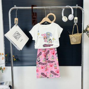 PRINCESS KESLI ชุดเซ็ตลูกสาว ชุดเซต เสื้อ+กางเกง น่ารัก กางเกงรูดเท่ๆค่ะ ผ้านิ่มใส่สบาย 2-12 ปี