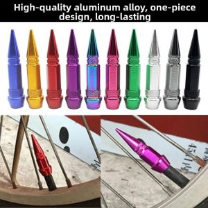 MAKERVY 4pcs Universal Car Tires Valve Caps 60mm Personalized Modifications Pointed Valve Tips High Quality Sharp Pointed Tire Valve Cover Bicycle and Motorcycle