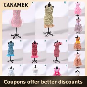 【 CANAMEK 】 Doll Clothes For 30CM Doll Clothes Evening Gown Trailing Skirt Wedding Dress Princess Dress Dollhouse Decor Accessories
