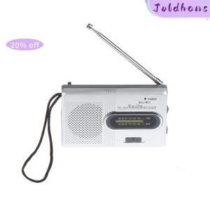 Joldhans Portable Mini Radio Handheld AM FM Music Player Speaker Outdoor Stereo Radio with Telescopic Antenna