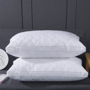 Hilton 5Star Fiber Pillow with Exquisite Embroidery Pattern for Home Use