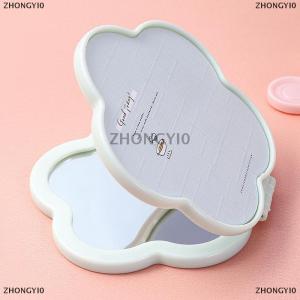 [COD] ZHONGYI0 Foldable Makeup Mirror Mini Flowers Makeup Vanity Mirror Portable Hand Mirrors Double-Side Compact Mirror Pocket Cosmetic Mirror
