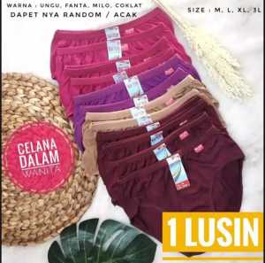CD Celana Daleman  Wanita Murah 6 Pcs / Size M L XL XXL