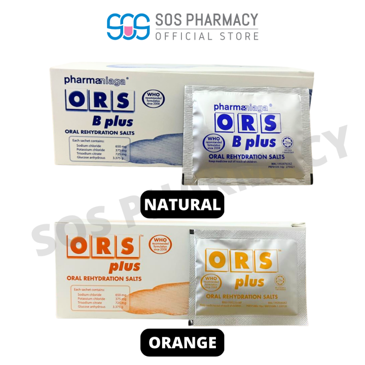 ORS Oral Rehydration Salts (Orange/Natural) 1 Sachet | Lazada